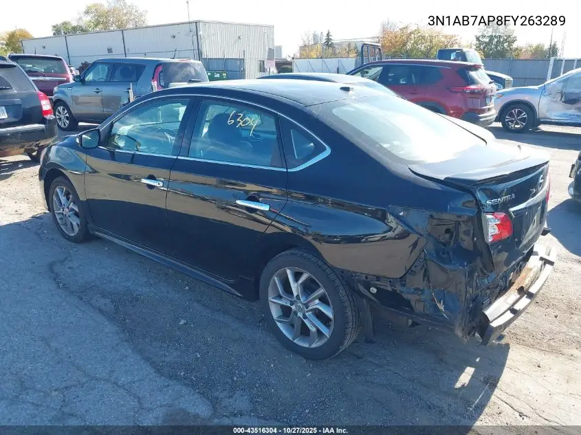3N1AB7AP8FY263289 2015 Nissan Sentra Sr