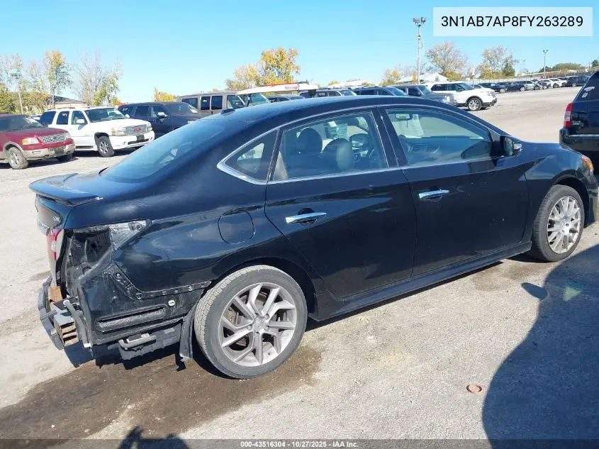 3N1AB7AP8FY263289 2015 Nissan Sentra Sr