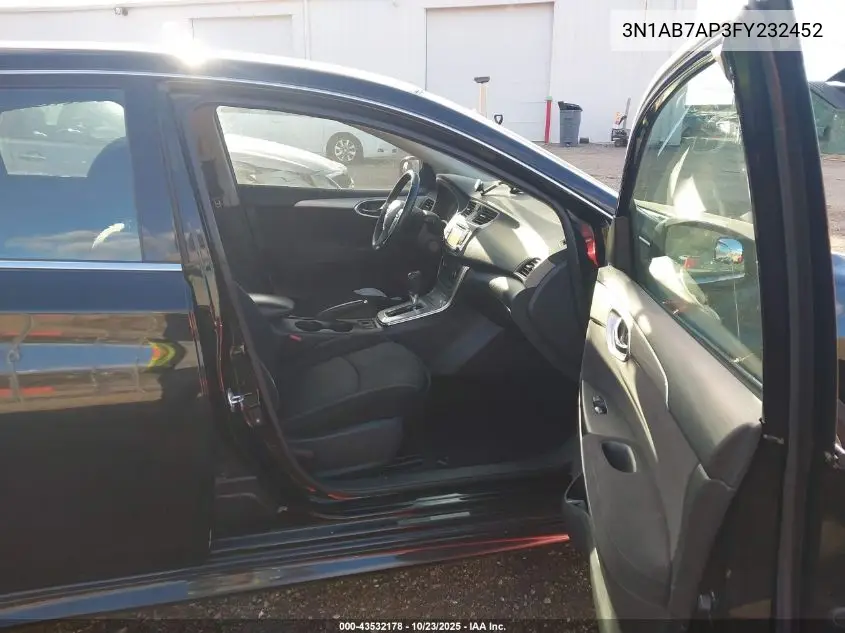 3N1AB7AP3FY232452 2015 Nissan Sentra Sr