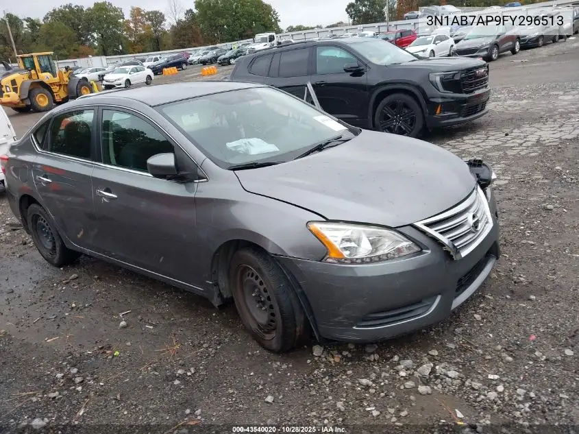 3N1AB7AP9FY296513 2015 Nissan Sentra S