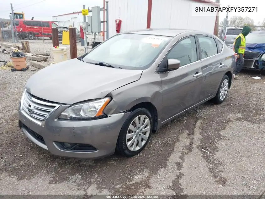3N1AB7APXFY357271 2015 Nissan Sentra Sv