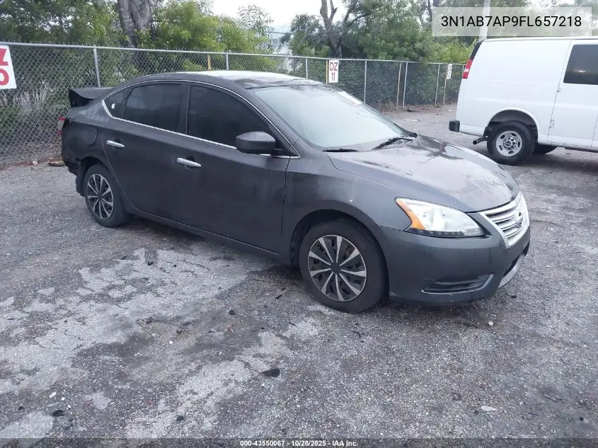 3N1AB7AP9FL657218 2015 Nissan Sentra Fe+ S/S/Sl/Sr/Sv