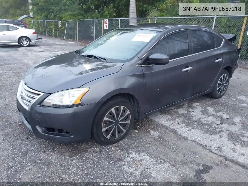 3N1AB7AP9FL657218 2015 Nissan Sentra Fe+ S/S/Sl/Sr/Sv
