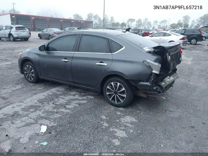 3N1AB7AP9FL657218 2015 Nissan Sentra Fe+ S/S/Sl/Sr/Sv
