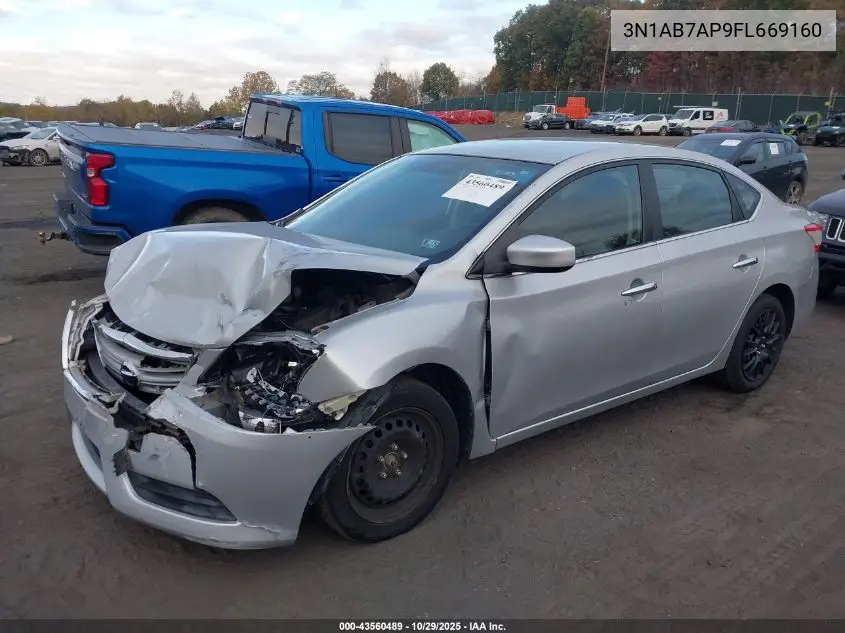 3N1AB7AP9FL669160 2015 Nissan Sentra Fe+ S/S/Sl/Sr/Sv