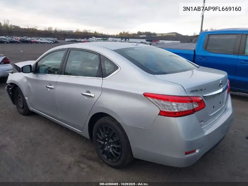3N1AB7AP9FL669160 2015 Nissan Sentra Fe+ S/S/Sl/Sr/Sv