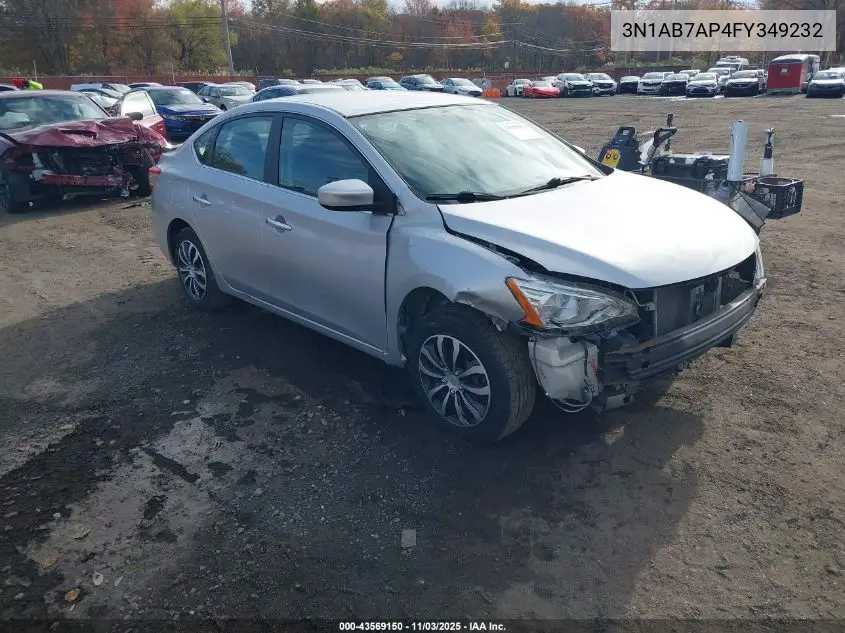 3N1AB7AP4FY349232 2015 Nissan Sentra Sv