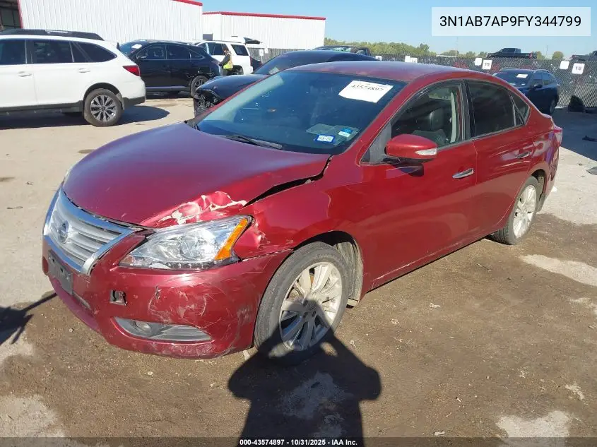 3N1AB7AP9FY344799 2015 Nissan Sentra Sl