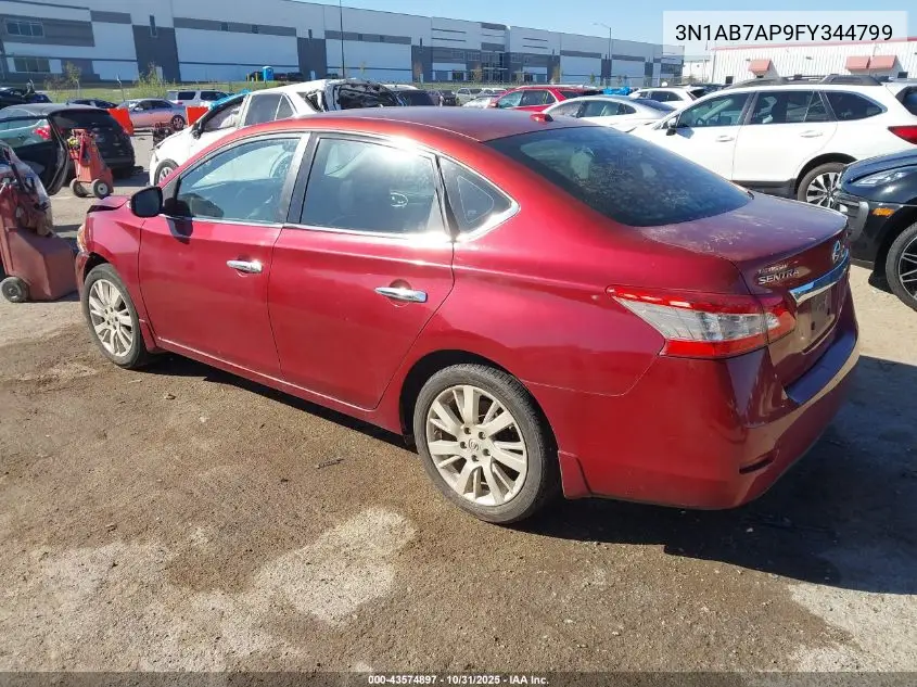 3N1AB7AP9FY344799 2015 Nissan Sentra Sl