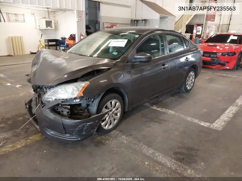 3N1AB7AP5FY235563 2015 Nissan Sentra Fe+ S/S/Sl/Sr/Sv