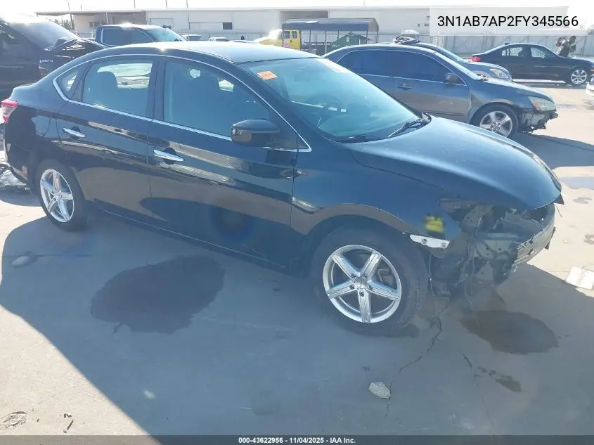 3N1AB7AP2FY345566 2015 Nissan Sentra S
