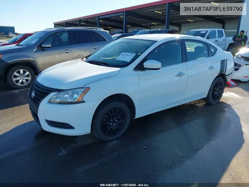 3N1AB7AP3FL659790 2015 Nissan Sentra Fe+ S/S/Sl/Sr/Sv
