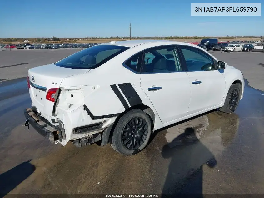 3N1AB7AP3FL659790 2015 Nissan Sentra Fe+ S/S/Sl/Sr/Sv