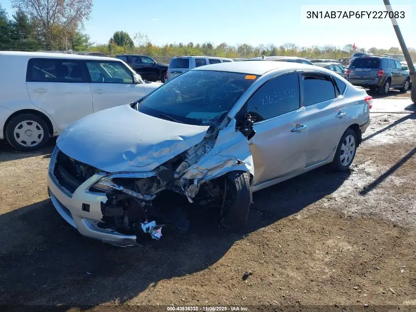 3N1AB7AP6FY227083 2015 Nissan Sentra Fe+ S/S/Sl/Sr/Sv