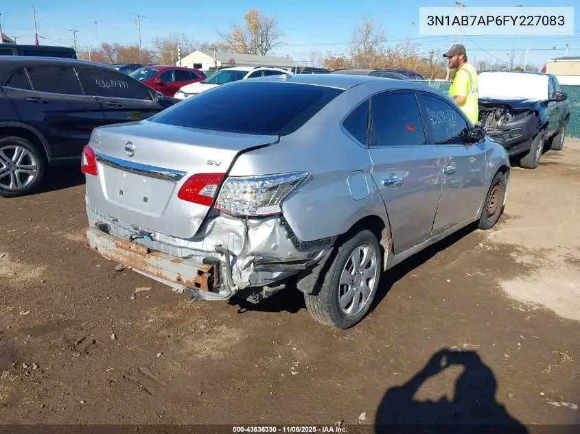 3N1AB7AP6FY227083 2015 Nissan Sentra Fe+ S/S/Sl/Sr/Sv