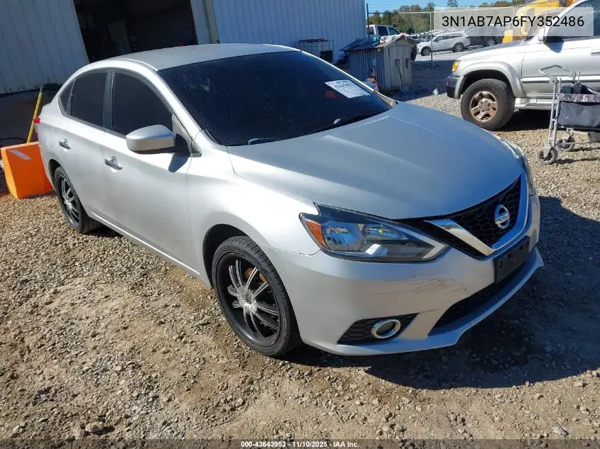 3N1AB7AP6FY352486 2015 Nissan Sentra S