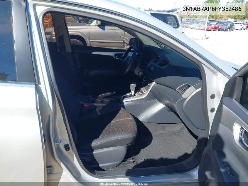 3N1AB7AP6FY352486 2015 Nissan Sentra S