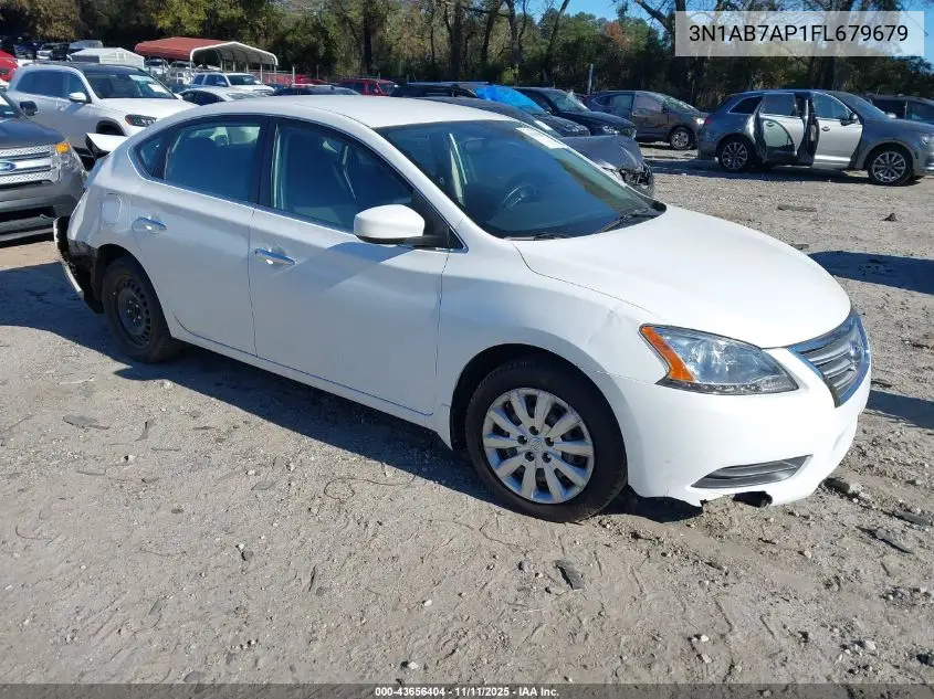 3N1AB7AP1FL679679 2015 Nissan Sentra Sv