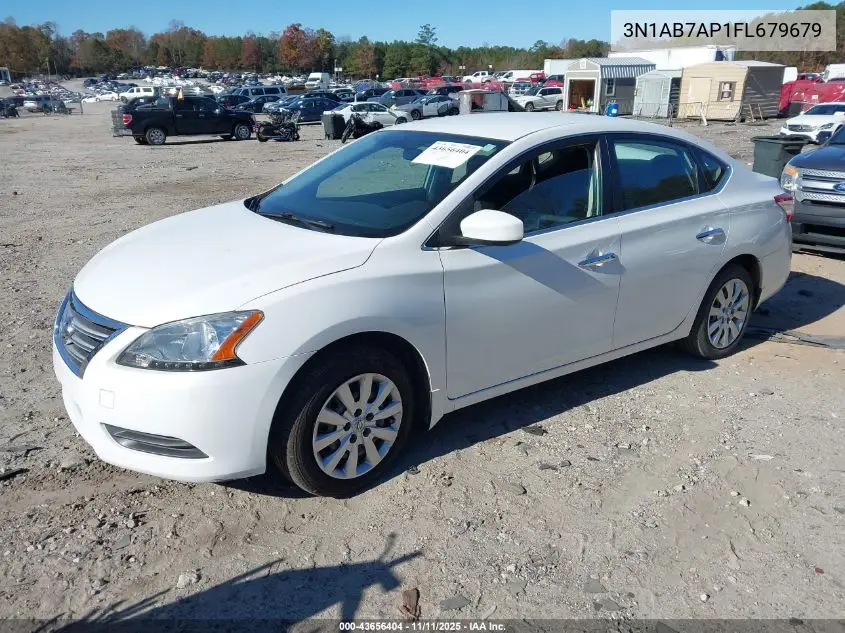3N1AB7AP1FL679679 2015 Nissan Sentra Sv
