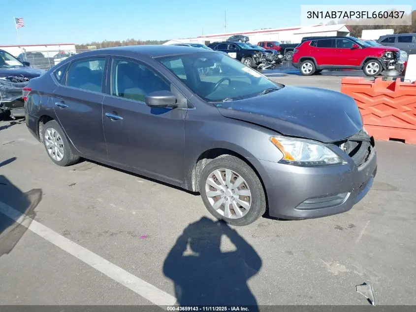 3N1AB7AP3FL660437 2015 Nissan Sentra Fe+ S/S/Sl/Sr/Sv