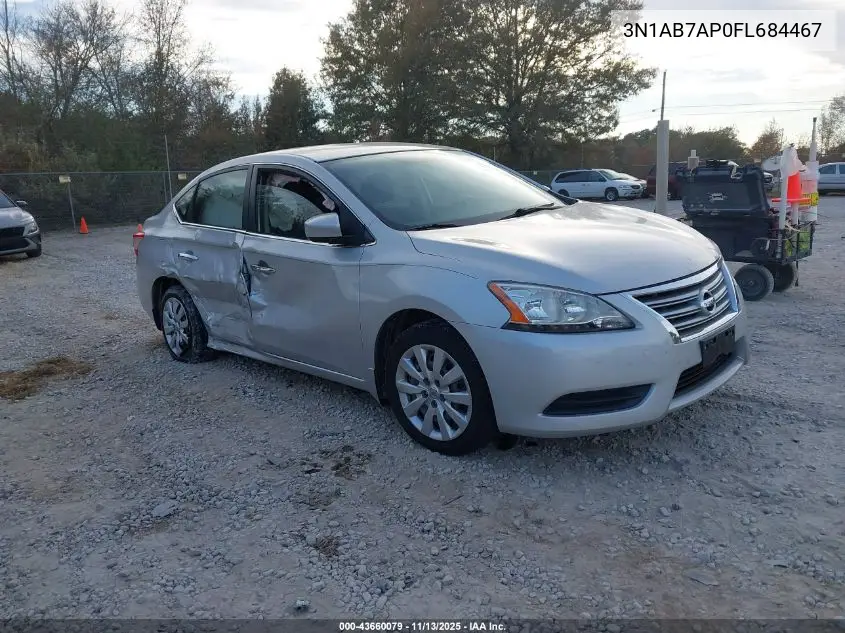 3N1AB7AP0FL684467 2015 Nissan Sentra Sv