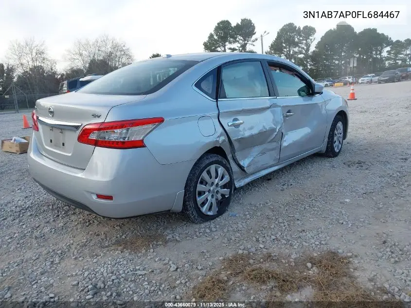 3N1AB7AP0FL684467 2015 Nissan Sentra Sv