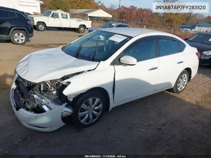 3N1AB7AP7FY283520 2015 Nissan Sentra S