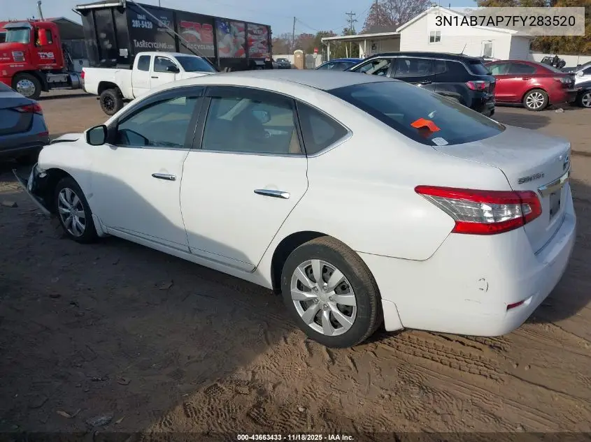3N1AB7AP7FY283520 2015 Nissan Sentra S