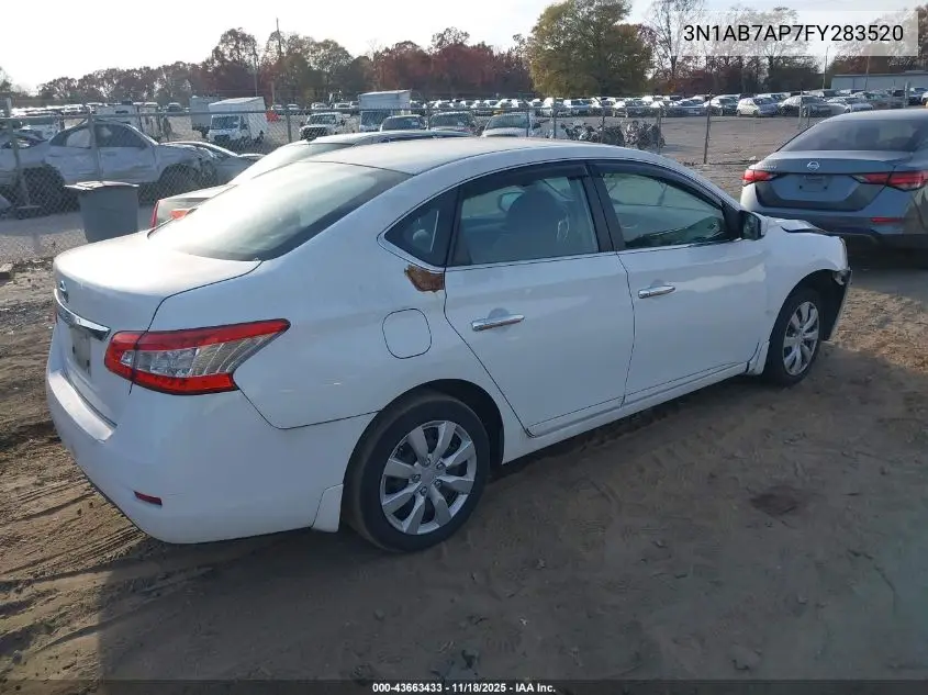 3N1AB7AP7FY283520 2015 Nissan Sentra S
