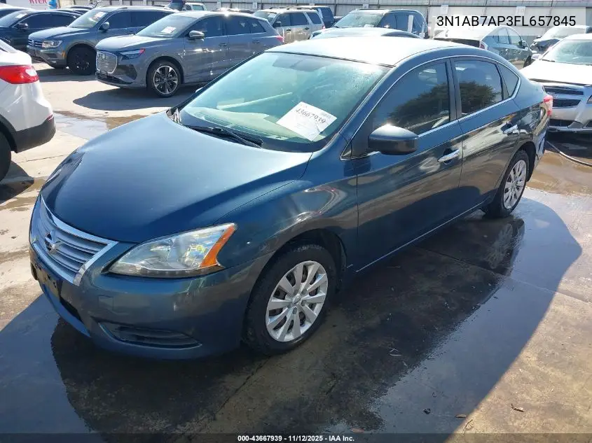 3N1AB7AP3FL657845 2015 Nissan Sentra Sv