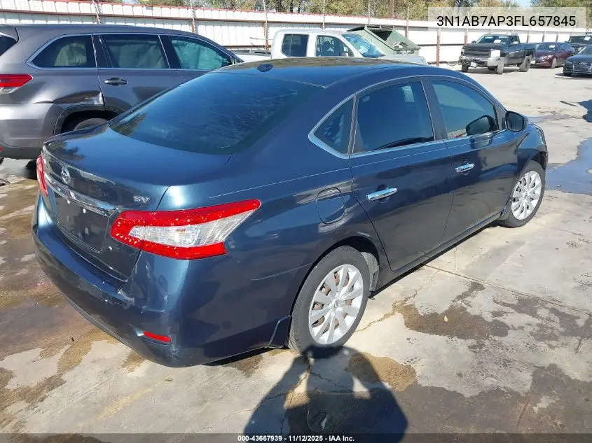 3N1AB7AP3FL657845 2015 Nissan Sentra Sv