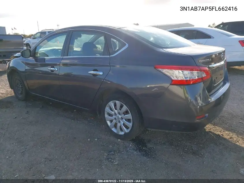 3N1AB7AP5FL662416 2015 Nissan Sentra Sv