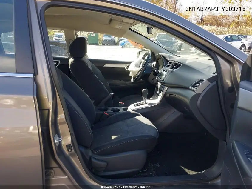 3N1AB7AP3FY303715 2015 Nissan Sentra Sv