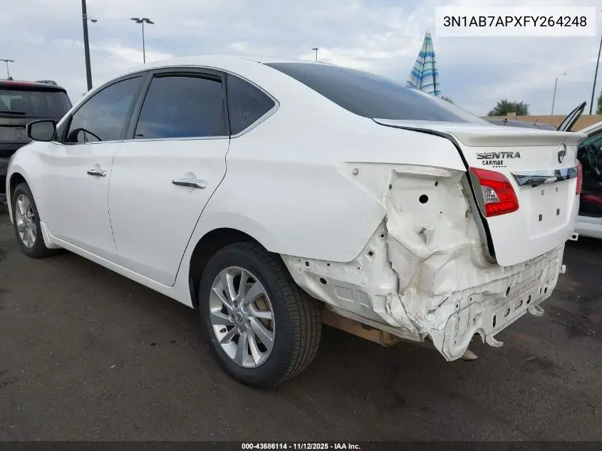 3N1AB7APXFY264248 2015 Nissan Sentra Sv