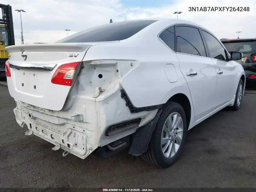3N1AB7APXFY264248 2015 Nissan Sentra Sv