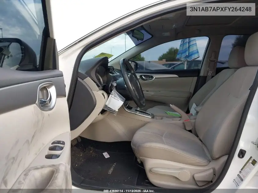 3N1AB7APXFY264248 2015 Nissan Sentra Sv