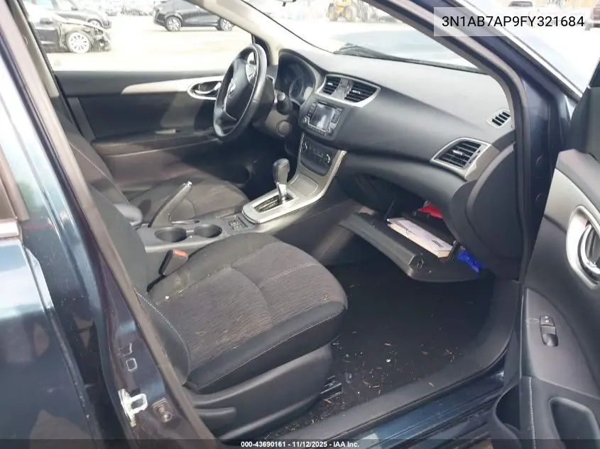 3N1AB7AP9FY321684 2015 Nissan Sentra Sv