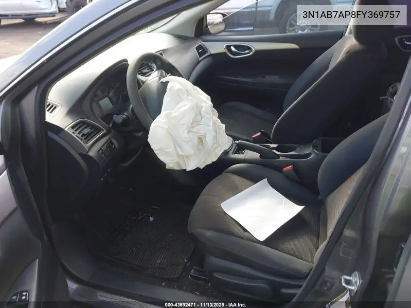 3N1AB7AP8FY369757 2015 Nissan Sentra S