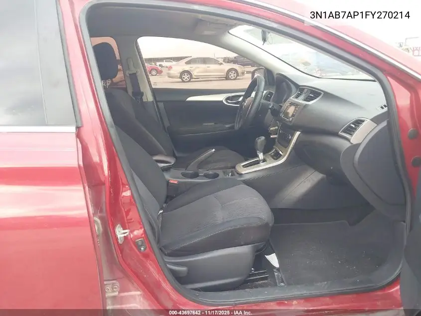 3N1AB7AP1FY270214 2015 Nissan Sentra Fe+ S/S/Sl/Sr/Sv