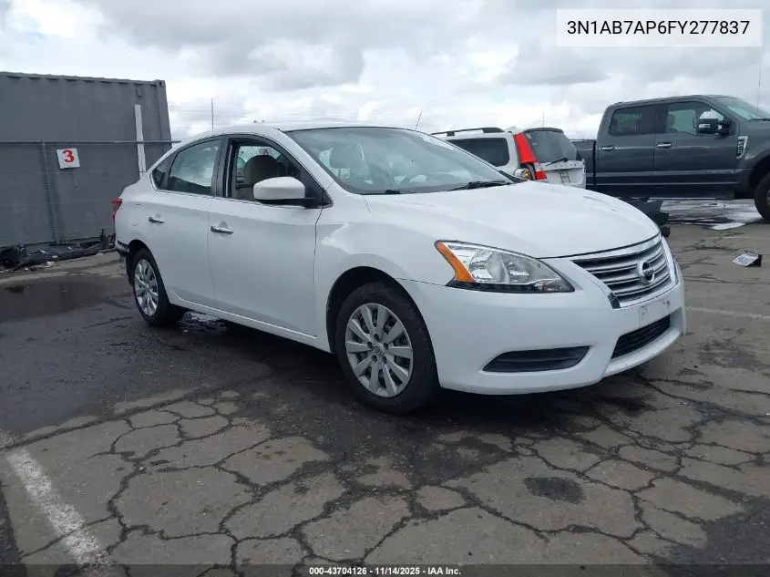 3N1AB7AP6FY277837 2015 Nissan Sentra Sv