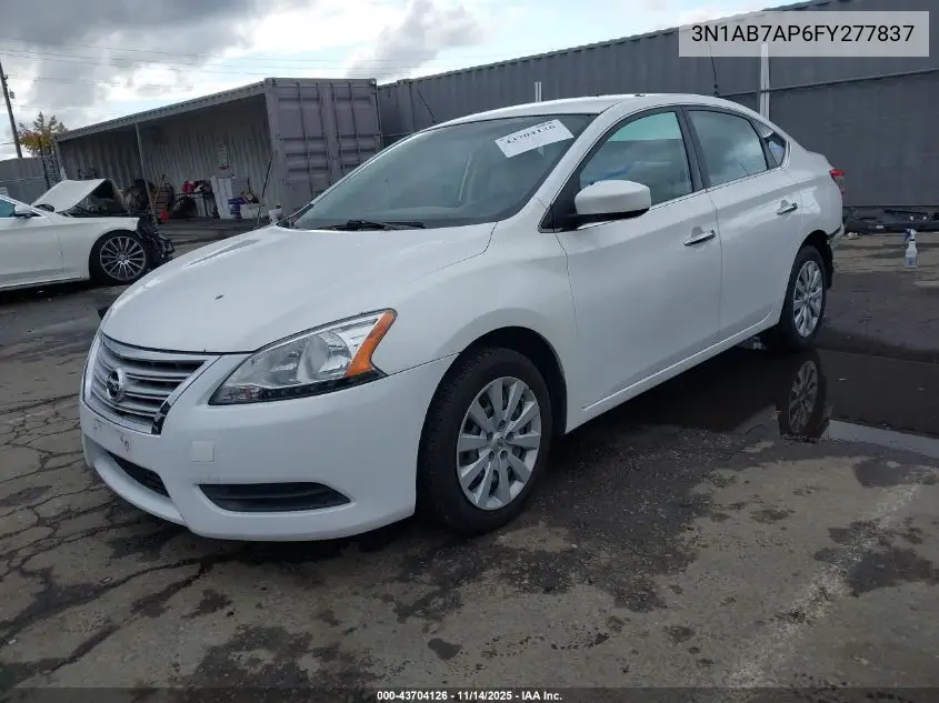 3N1AB7AP6FY277837 2015 Nissan Sentra Sv