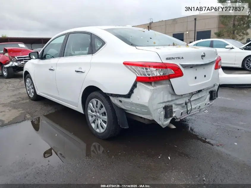 3N1AB7AP6FY277837 2015 Nissan Sentra Sv