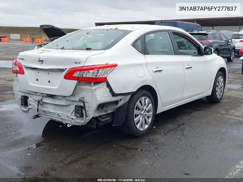 3N1AB7AP6FY277837 2015 Nissan Sentra Sv