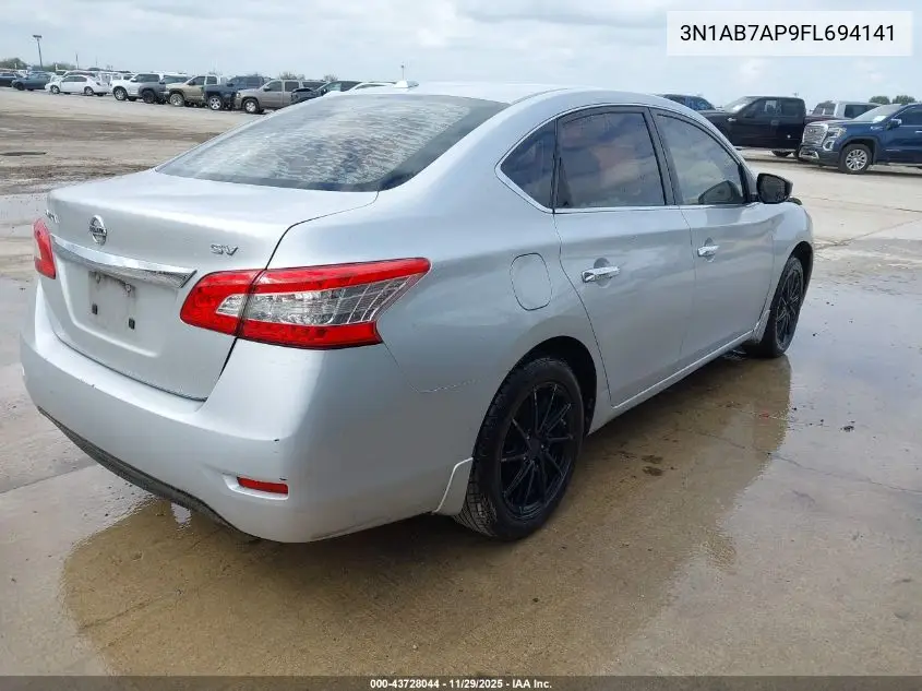 3N1AB7AP9FL694141 2015 Nissan Sentra Sv