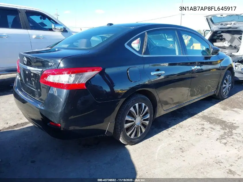 3N1AB7AP8FL645917 2015 Nissan Sentra Fe+ S/S/Sl/Sr/Sv