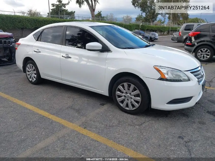 3N1AB7AP9FY251264 2015 Nissan Sentra S