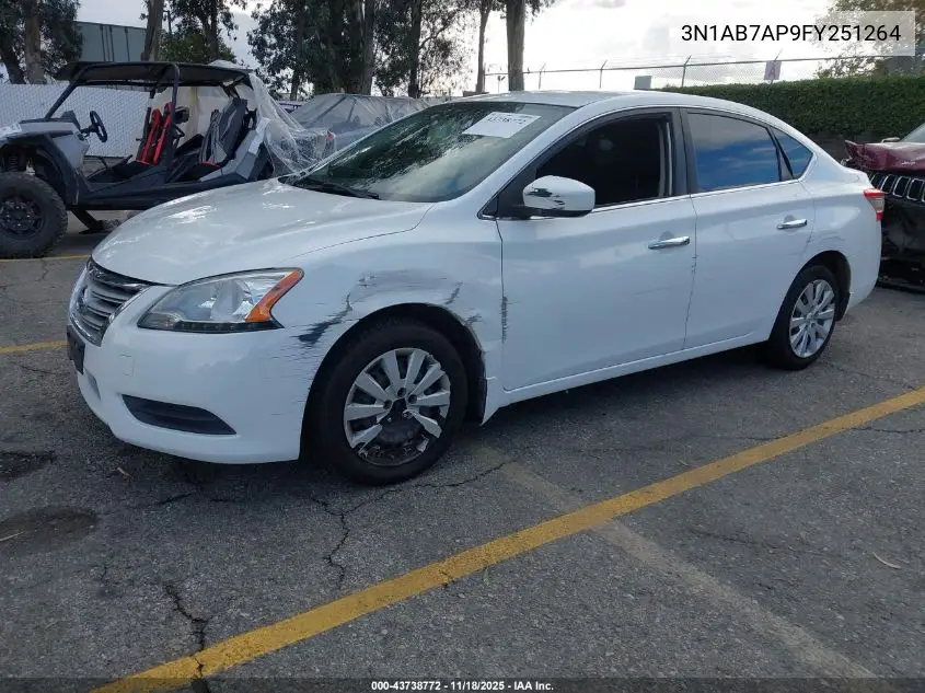 3N1AB7AP9FY251264 2015 Nissan Sentra S