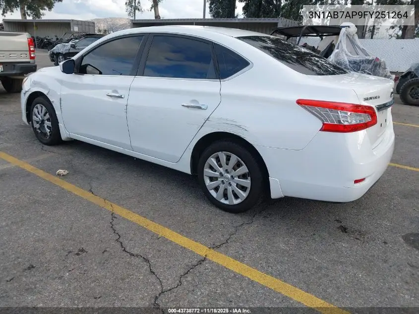 3N1AB7AP9FY251264 2015 Nissan Sentra S