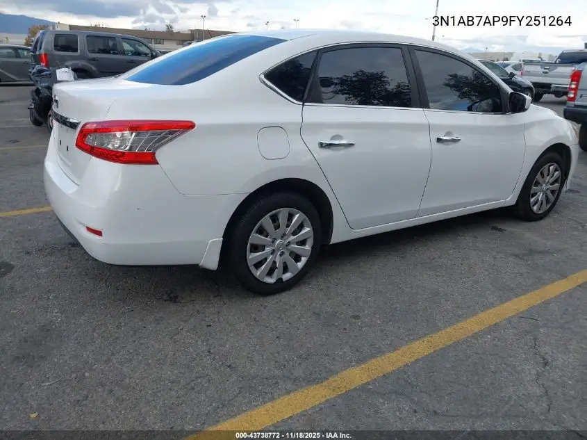 3N1AB7AP9FY251264 2015 Nissan Sentra S