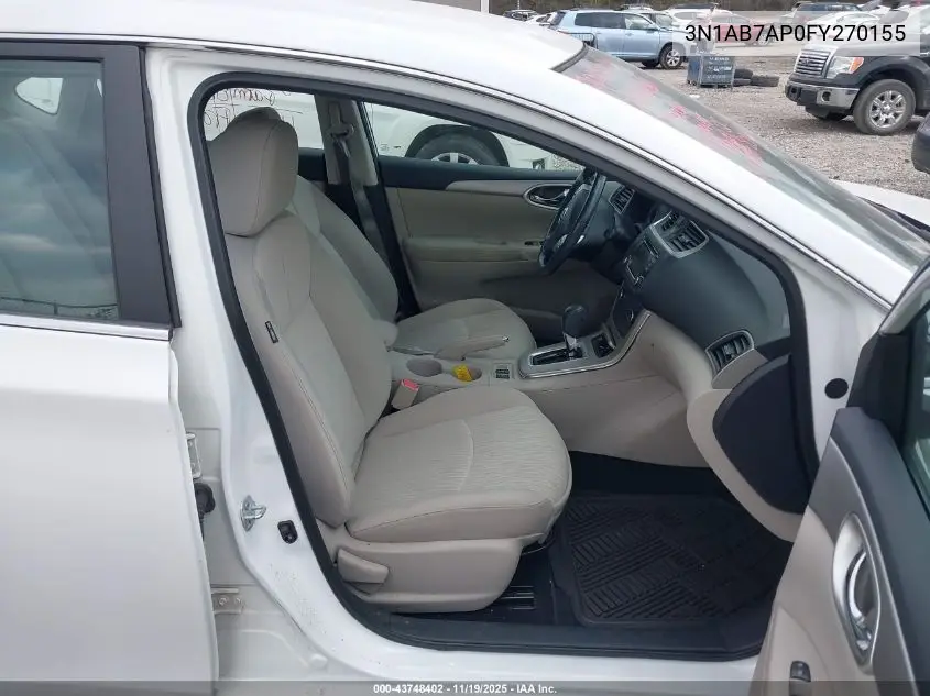 3N1AB7AP0FY270155 2015 Nissan Sentra Sv